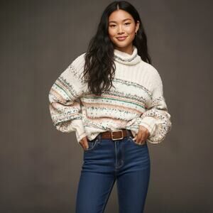 Pilcro Relaxed Turtleneck Sweater Size XXS